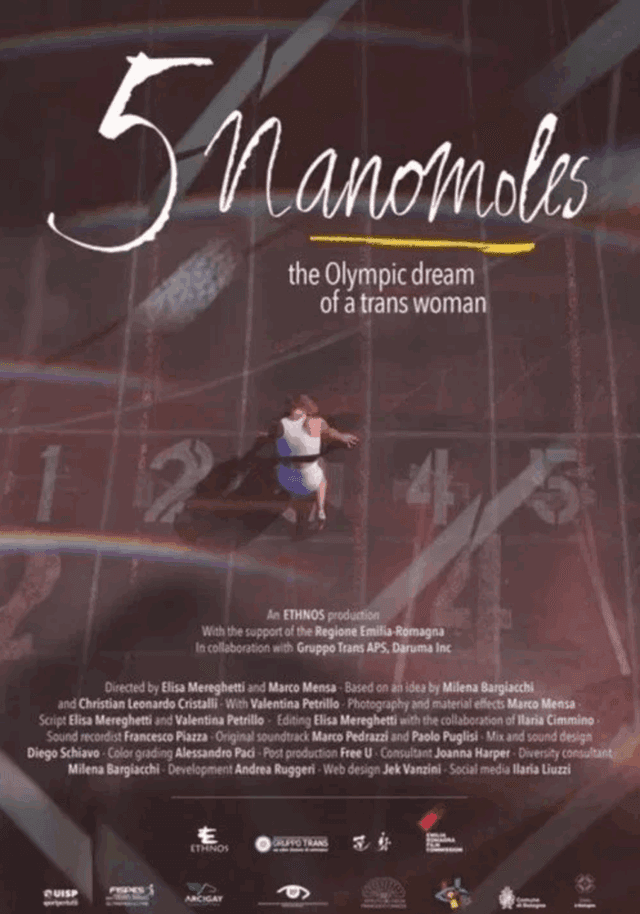 5 nanomoles – the Olympic dream of a trans woman juliste