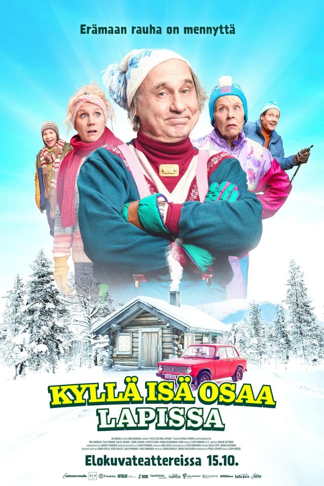 Kyllä isä osaa Lapissa juliste