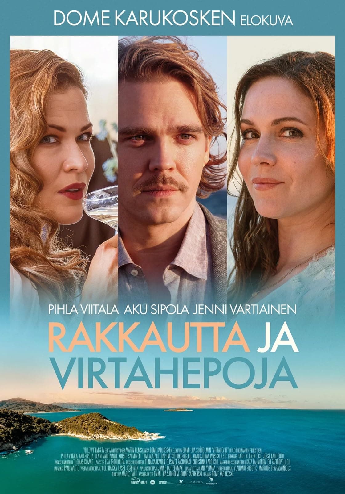 Rakkautta ja Virtahepoja juliste