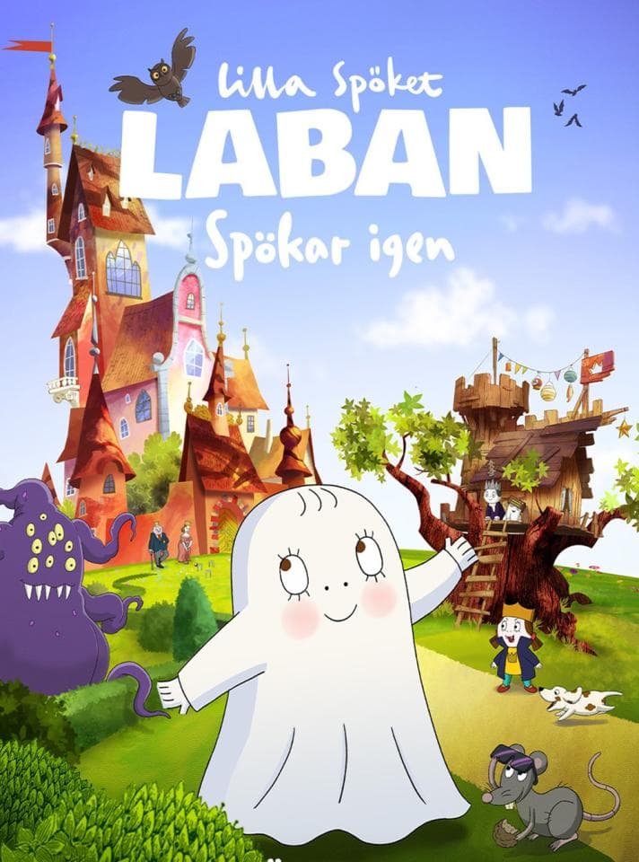 Lilla spöket Laban spökar igen juliste