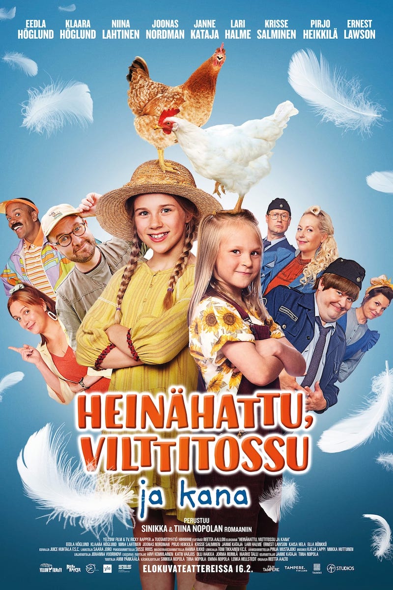 Heinähattu, Vilttitossu ja kana juliste